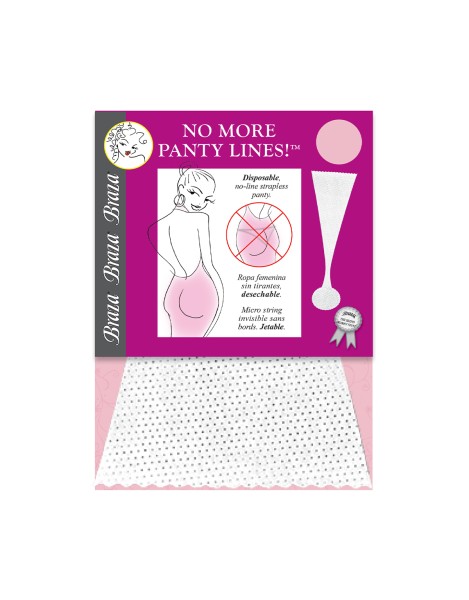 NO MORE PANTY LINES - Disposable, no-line strapless panty